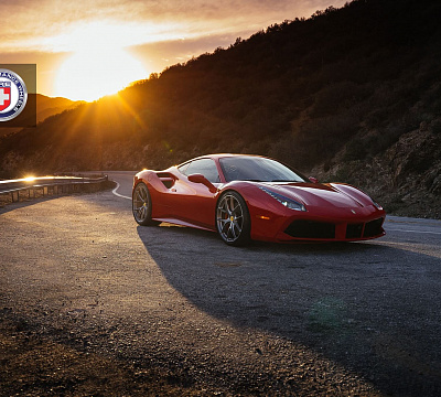 Фото дисков HRE P101 на Ferrari 488