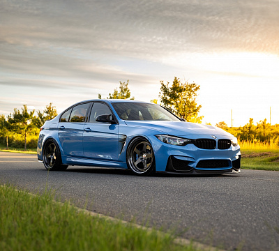 Фото дисков HRE 305 на BMW 3/M3 (F3x/F80)