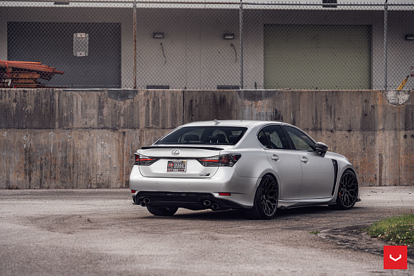 Фото дисков Vossen HF-2 Черный сатин на Lexus GS IV