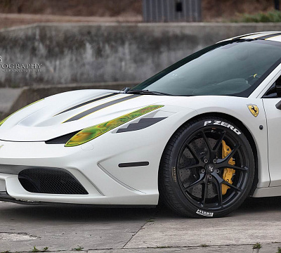 Фото дисков HRE P101 на Ferrari 458