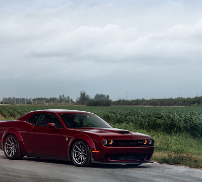 Фото дисков Vossen HF-3 на Dodge Challenger III