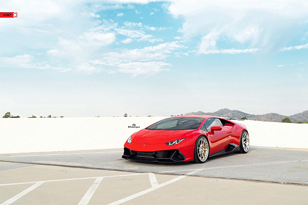 Фото дисков Anrky AN32 Полированный лак на Lamborghini Huracan