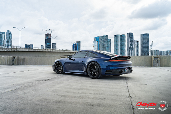 Фото дисков Vossen RS92 Черный сатин на Porsche 911 VIII