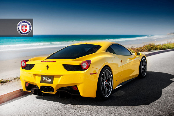 Фото дисков HRE S101 Сатиновый графит на Ferrari 458