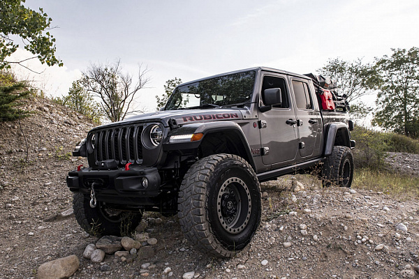 Фото дисков Black Rhino ABRAMS Матовый графит на Jeep Gladiator II (JT)