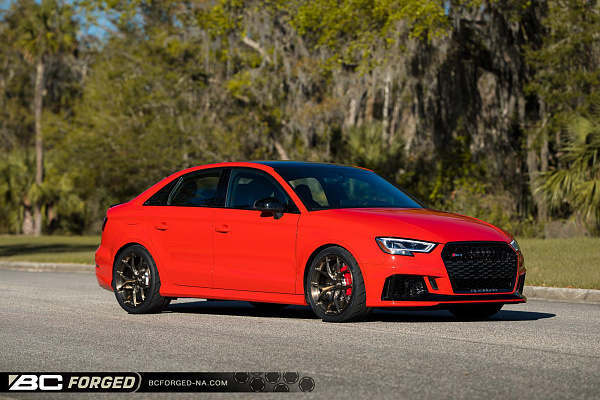 Фото дисков BC Forged RZ21 Глянцевая бронза на Audi A/S/RS 3 (8V)