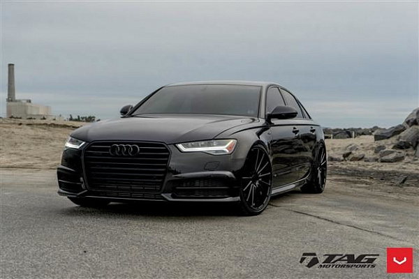 Фото дисков Vossen VFS-2 Черный глянец на Audi A/RS 6 (C7)