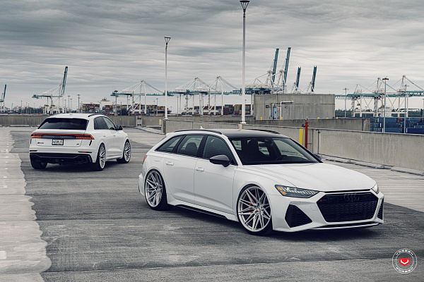 Фото дисков Vossen EVO-5R Черный глянец на Audi A/RS 6 (C8)