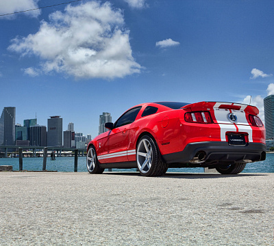 Фото дисков Vossen CV3 на Ford Mustang V