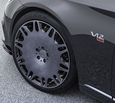 Фото дисков BRABUS Monoblock M (Platinum Edition) на Mercedes-Benz S-Class (W222, C217)
