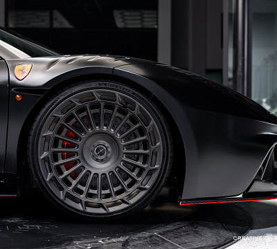 Фото дисков Brixton Forged TR10 AERO1 на Ferrari 458