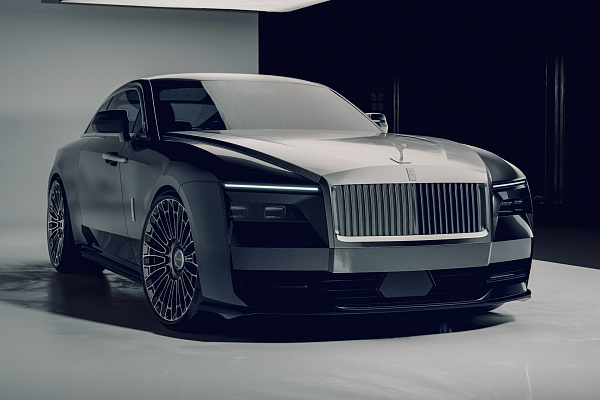 Фото дисков Brixton Forged LX01 Черный глянец на Rolls-Royce Spectre
