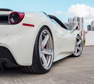 Фото дисков Anrky AN35 на Ferrari 488