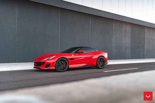 Фото дисков Vossen HF-4T Черный глянец на Ferrari Portofino