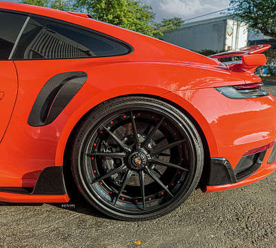 Фото дисков Strasse Wheels SV10 Deep Concave Duoblock на Porsche 911 VIII