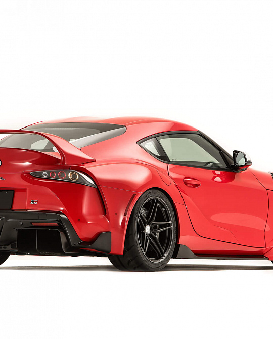 Фото дисков P107SC Черный сатин на Toyota Supra A90