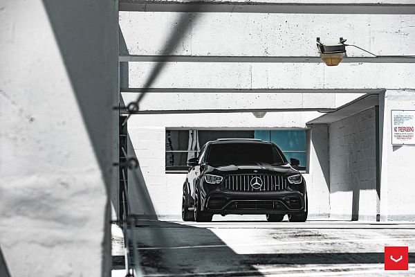Фото дисков Vossen HF-5 Черный сатин на Mercedes-Benz GLC (X253, C253)