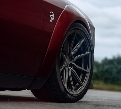 Фото дисков Vossen HF-3 на Dodge Challenger III