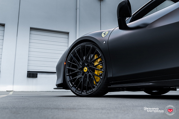 Фото дисков Vossen EVO-6T Черный глянец на Ferrari F8