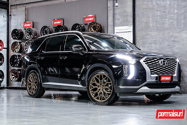 Фото дисков Vossen HF-2 Сатиновая бронза на Hyundai Palisade I