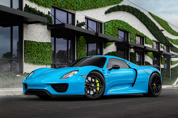 Фото дисков Anrky AN38 Черный сатин на Porsche 918 Spyder