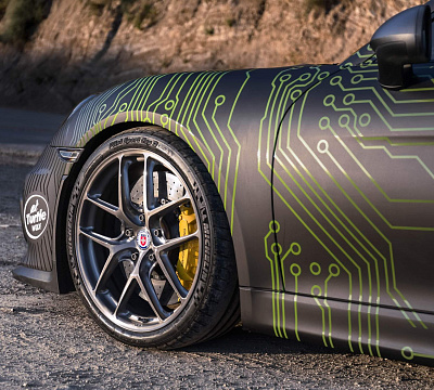 Фото дисков HRE R101 Lightweight на Porsche Cayman II