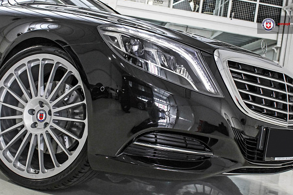 Фото дисков HRE 309M Серебро на Mercedes-Benz S-Class (W222, C217)
