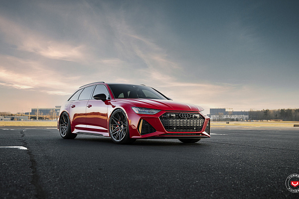Фото дисков Vossen EVO-5R Черный глянец на Audi A/RS 6 (C8)