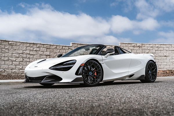 Фото дисков Brixton Forged PF10 Черный сатин на McLaren 720S