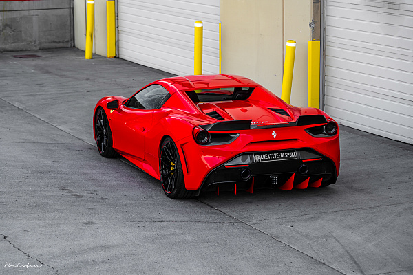 Фото дисков Brixton Forged CM6-R Черный глянец на Ferrari 488