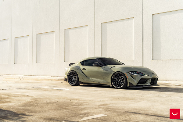 Фото дисков Vossen HF-7 Черный сатин на Toyota Supra A90