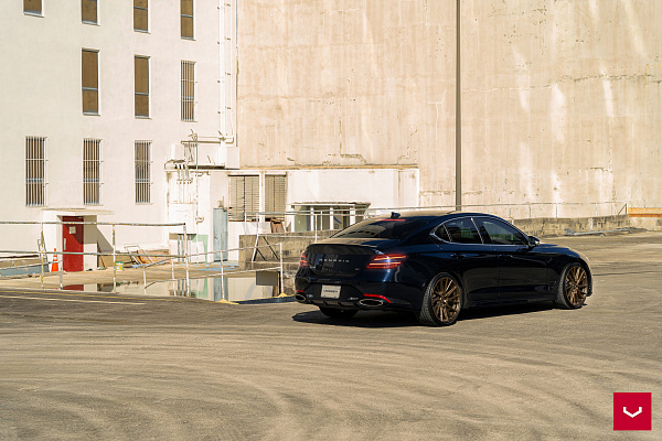 Фото дисков Vossen HF-4T Сатиновая бронза на Genesis G70