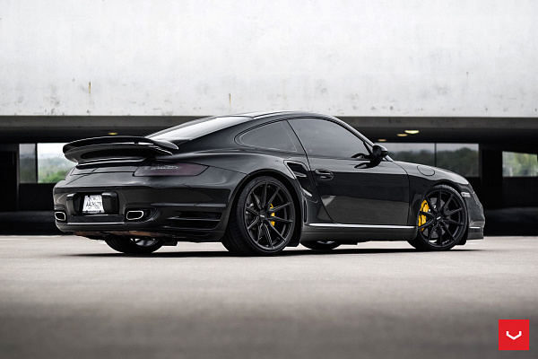 Фото дисков Vossen HF-3 Черный сатин на Porsche 911 VI