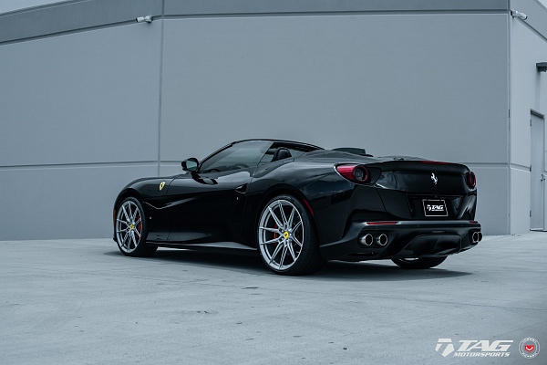 Фото дисков NOVITEC NF8 Серебро на Ferrari Portofino