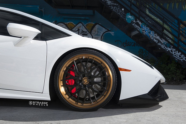 Фото дисков Strasse Wheels SV10M Deep Concave FS Другой цвет на Lamborghini Huracan