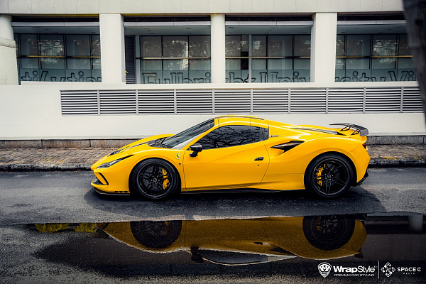 Фото дисков Brixton Forged PF2 Черный сатин на Ferrari F8