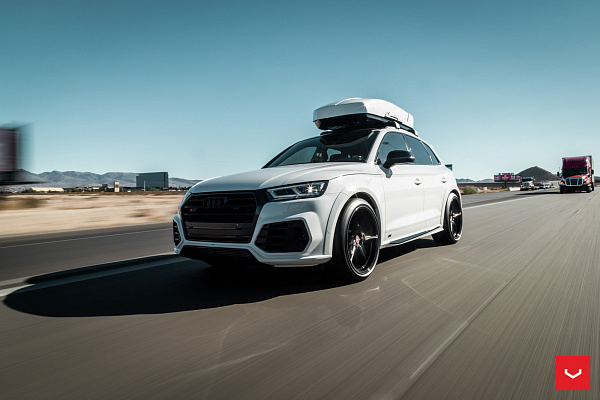 Фото дисков Vossen HF-3 Черный глянец на Audi Q5 (FY)