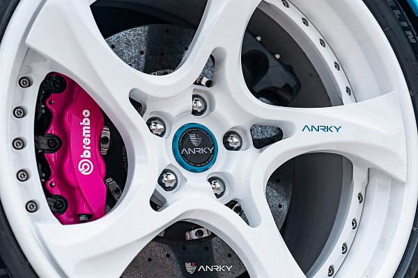 Фото дисков Anrky XR-305 Белый глянец на Ford GT II