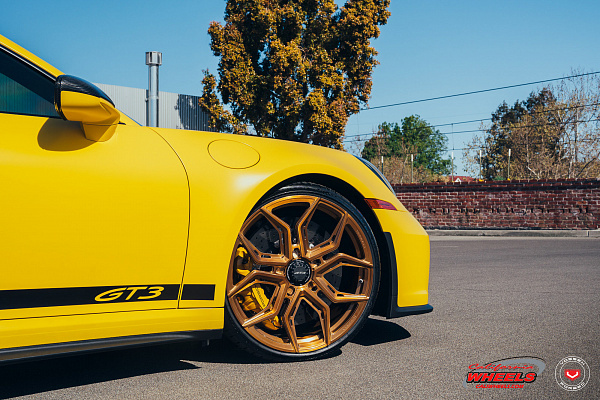 Фото дисков Vossen EVO-3R Глянцевая медь на Porsche 911 VIII