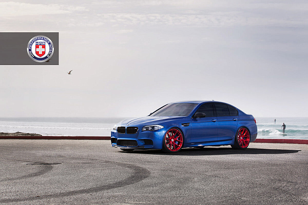 Фото дисков HRE P101 Красный глянец на BMW 5/M5 (F10)