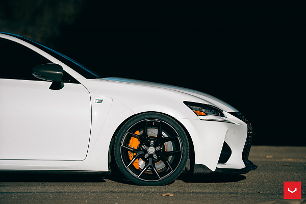 Фото дисков Vossen HF-5 Черный сатин на Lexus GS IV