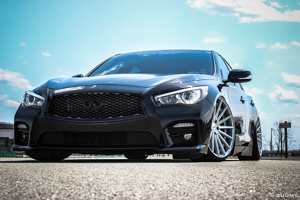 Фото дисков Vossen VFS-2 Серебро на Infiniti Q50