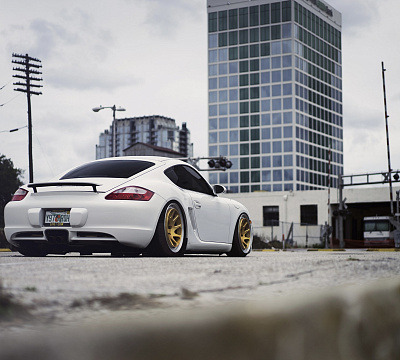 Фото дисков Rotiform OZT на Porsche Cayman I