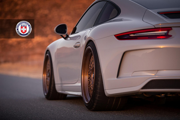 Фото дисков HRE 501 Сатиновая бронза на Porsche 911 VII