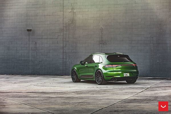Фото дисков Vossen HF-4T Черный сатин на Porsche Macan I