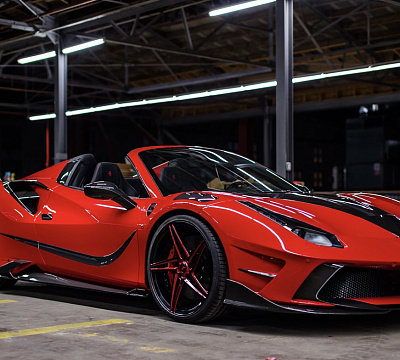 Фото дисков Savini SV71 на Ferrari 488