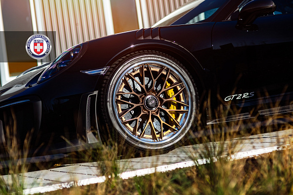 Фото дисков HRE S200H Сатиновая бронза на Porsche 911 VII
