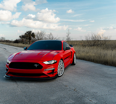 Фото дисков Vossen HF-7 на Ford Mustang VI