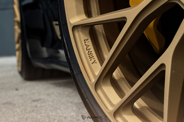 Фото дисков Anrky AN10 Сатиновое золото на Porsche 911 VIII