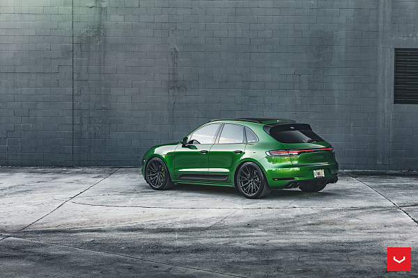 Фото дисков Vossen HF-4T Черный сатин на Porsche Macan I